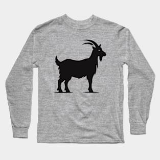 Goat Silhouette Long Sleeve T-Shirt